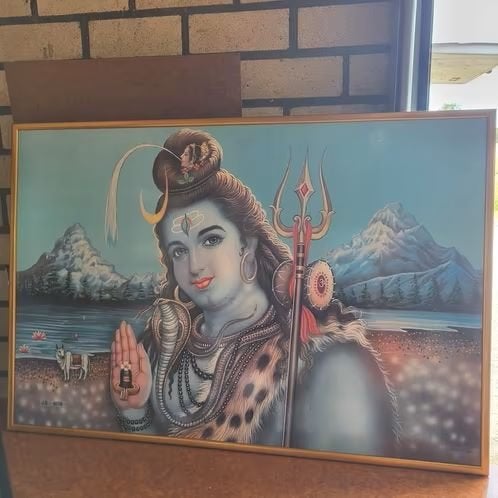 Shiva poster India, Antiek en Kunst, Ophalen