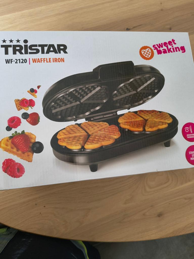 Tristar WF-2120 Wafelijzer - Nieuw in doos, Witgoed en Apparatuur, Wafelijzers, Ophalen