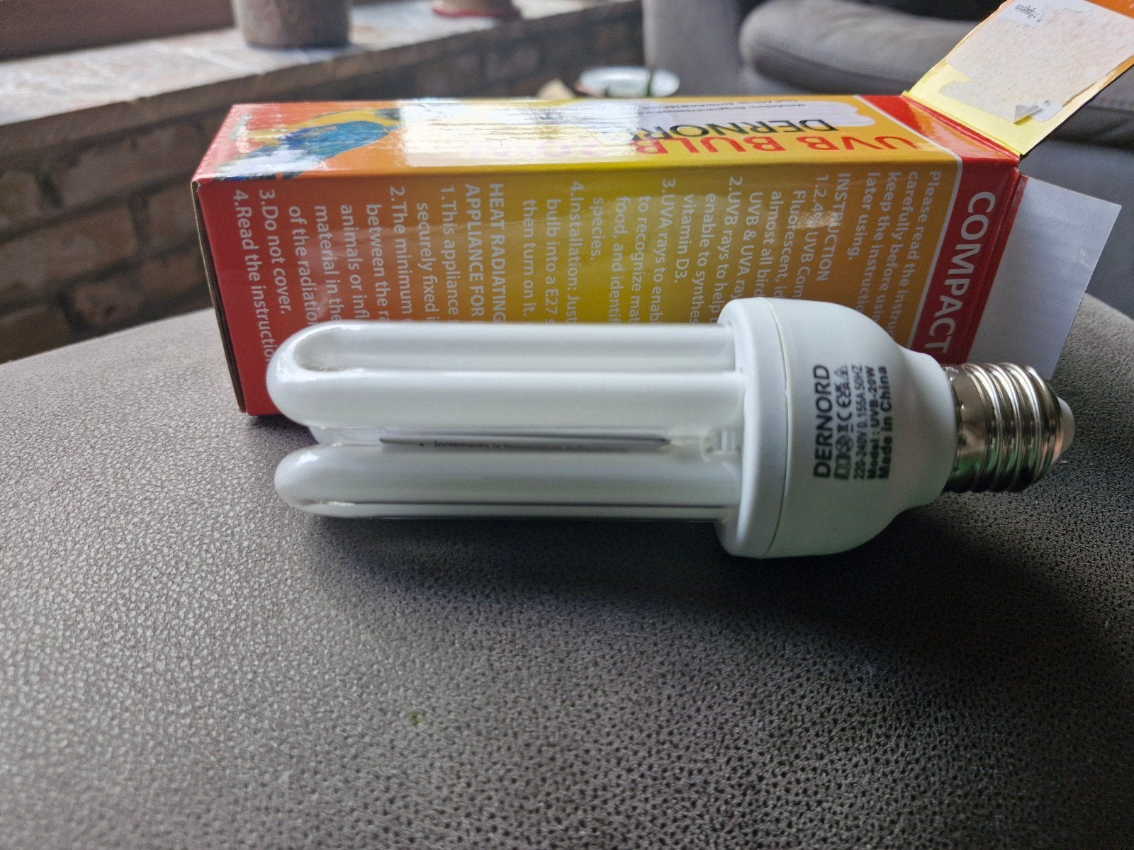 UVB BULB 20W DENORD LAMP VOOR DE VOGEL KWEEKER, Ophalen of Verzenden, Nieuw, Verlichting