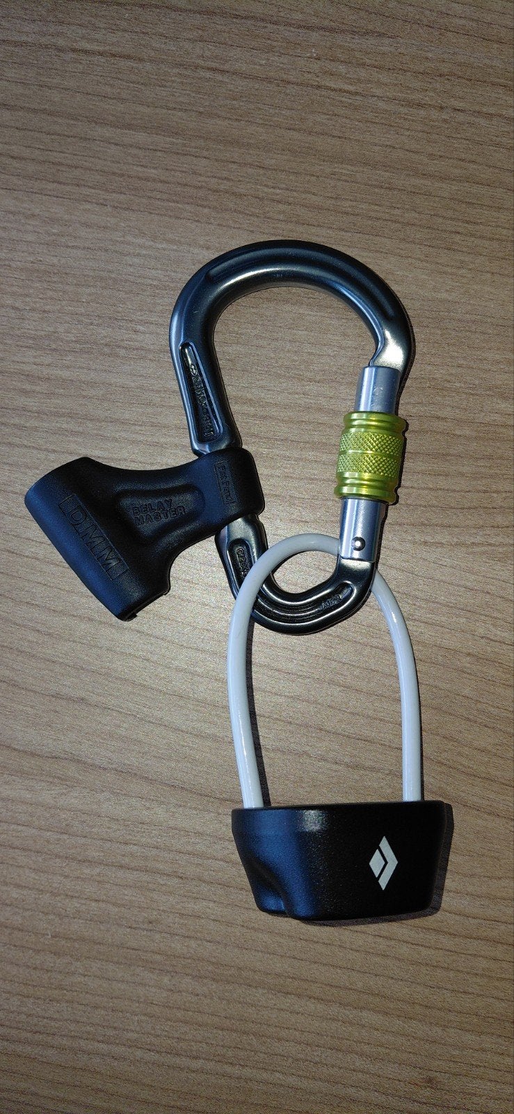 Black Diamond Gridlock Karabiner met Belay Master, Sport en Fitness, Klimsport, Ophalen of Verzenden