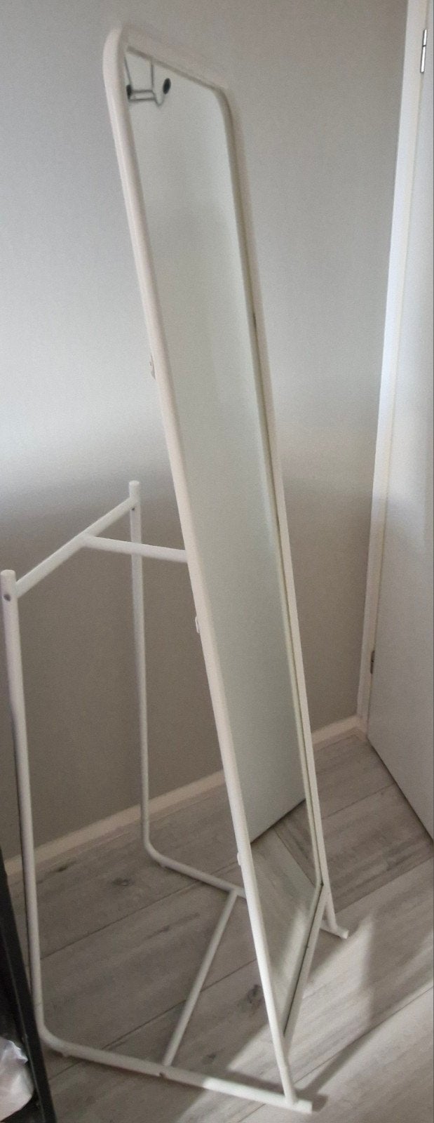Witte staande spiegel van IKEA (48x160 cm), Ophalen, Gebruikt