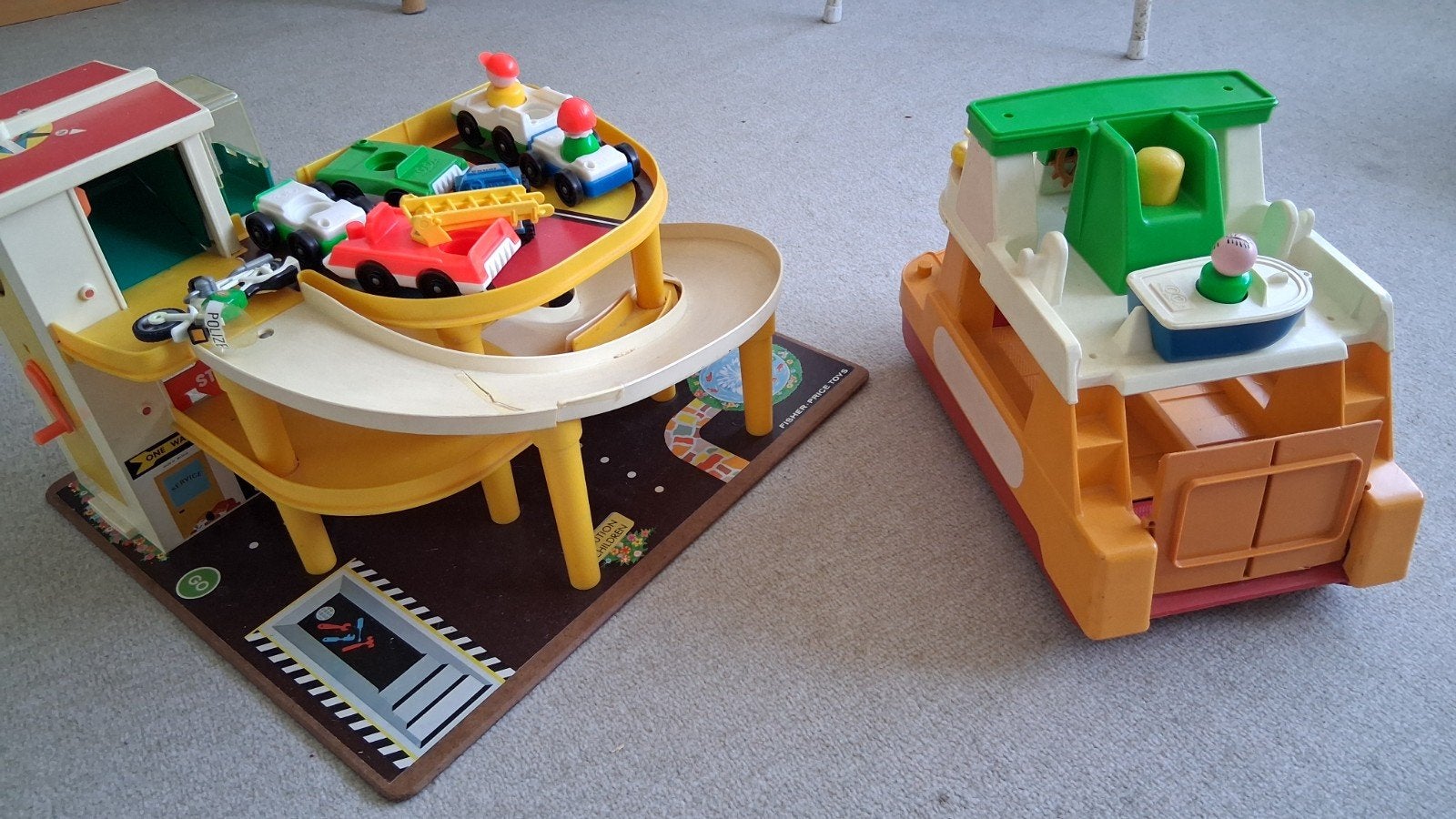 Fisher price boot en garage, Ophalen, Gebruikt, Duplo