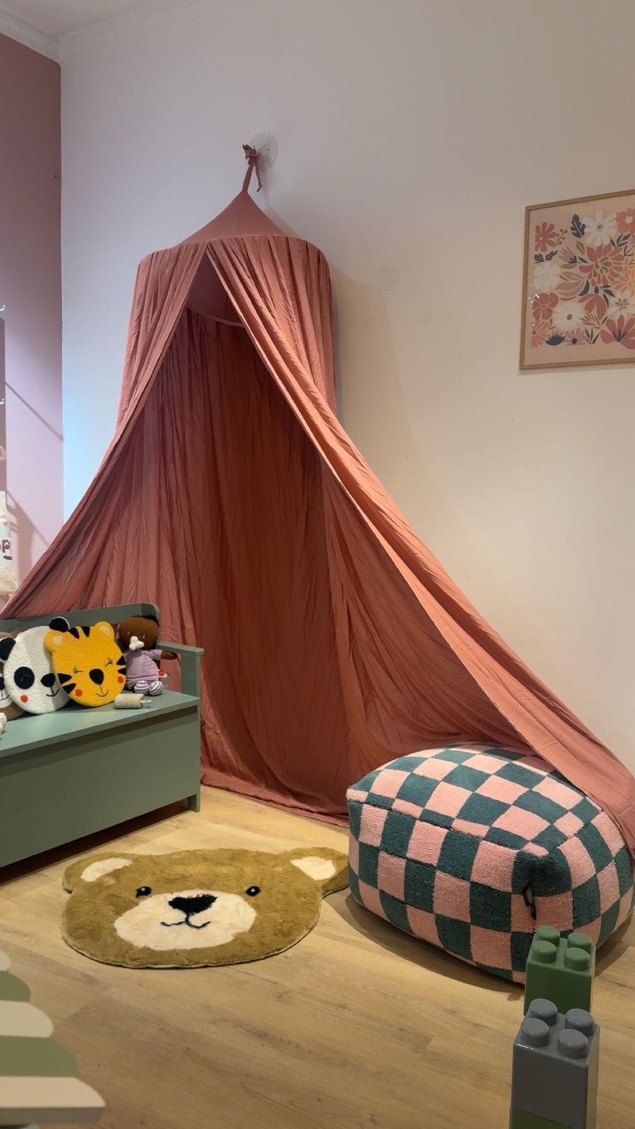 Grote oud roze klamboe voor kinderen of thuis, Ophalen of Verzenden, Gebruikt, Klamboe