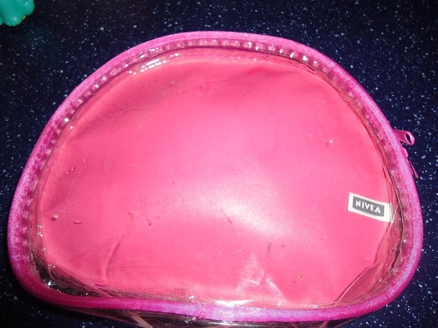 toilettasje 20x17x4.5 rose met transparante voorkant, Sieraden, Tassen en Uiterlijk, Ophalen of Verzenden, Nieuw, Roze, Dame