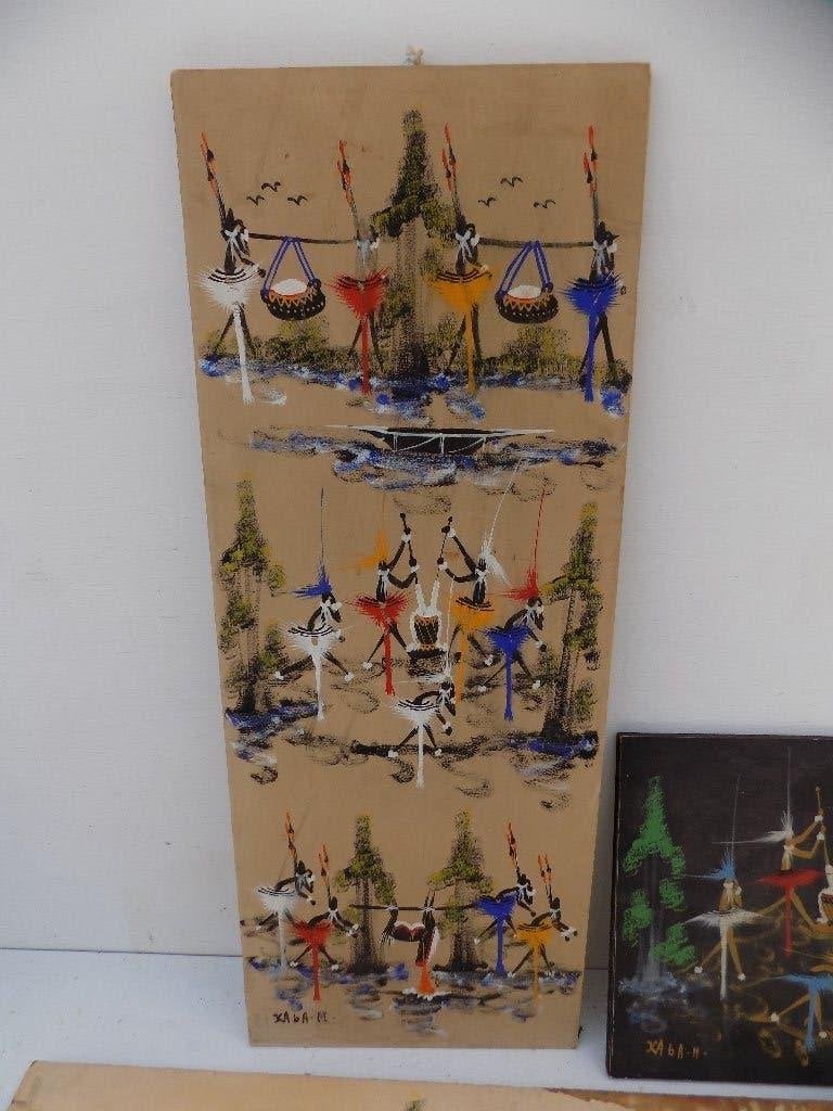 Vintage afrikaanse afbeeldingen 1960, Ophalen of Verzenden, Gebruikt