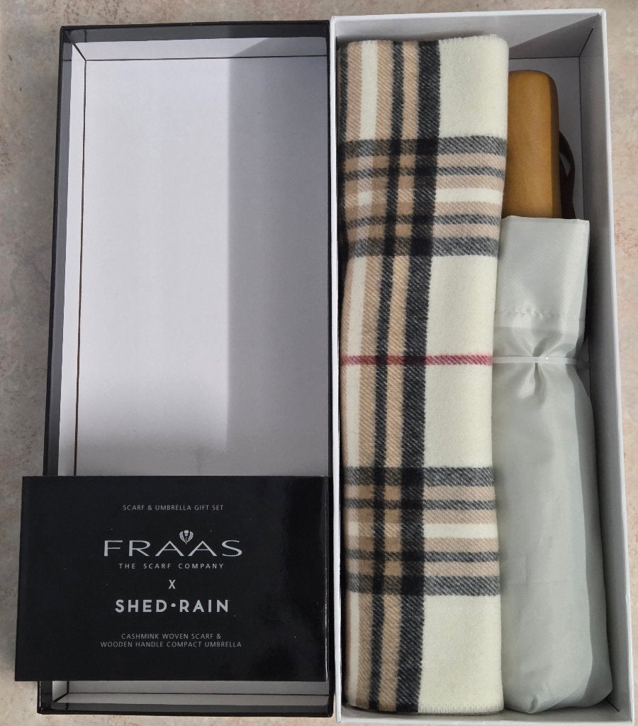 Fraas cadeau set (sjaal en paraplu) - NEW, Maat 38/40 (M), Verzenden, Fraas, Nieuw