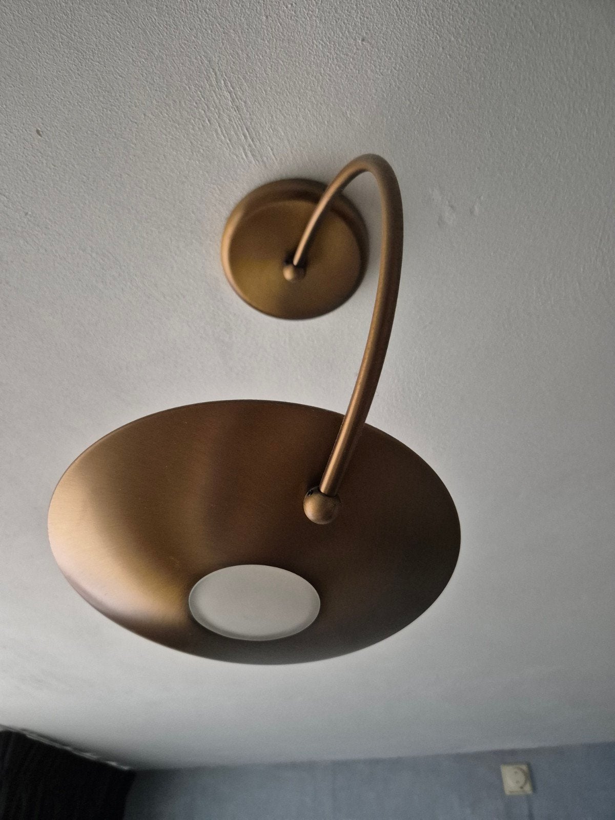 Steinhauer Wandlamp Bronskleurig * Modern Design, Inclusief lichtbron, Overige fittingen, Ophalen of Verzenden, Zo goed als nieuw
