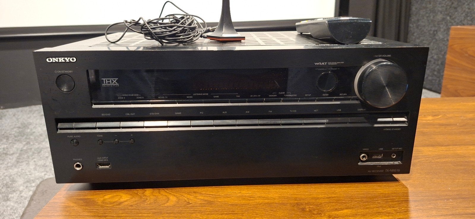 Onkyo TX-NR616 AV Receiver - THX gecertificeerd, Gebruikt, Ophalen of Verzenden, 120 watt of meer, Onkyo