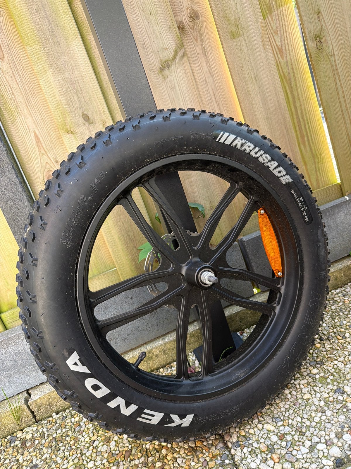 Kenda Krusade 20x4.0 Fatbike Wiel met Band, Wiel, Ophalen of Verzenden, Zo goed als nieuw, Fatbike