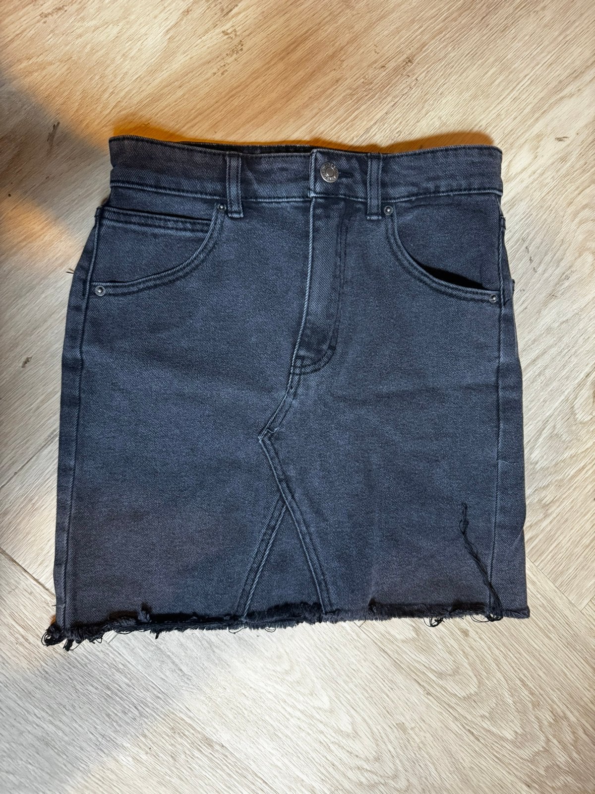 Pull&Bear balck jean skirt, Ophalen, Zwart, Zo goed als nieuw, Maat 36 (S)