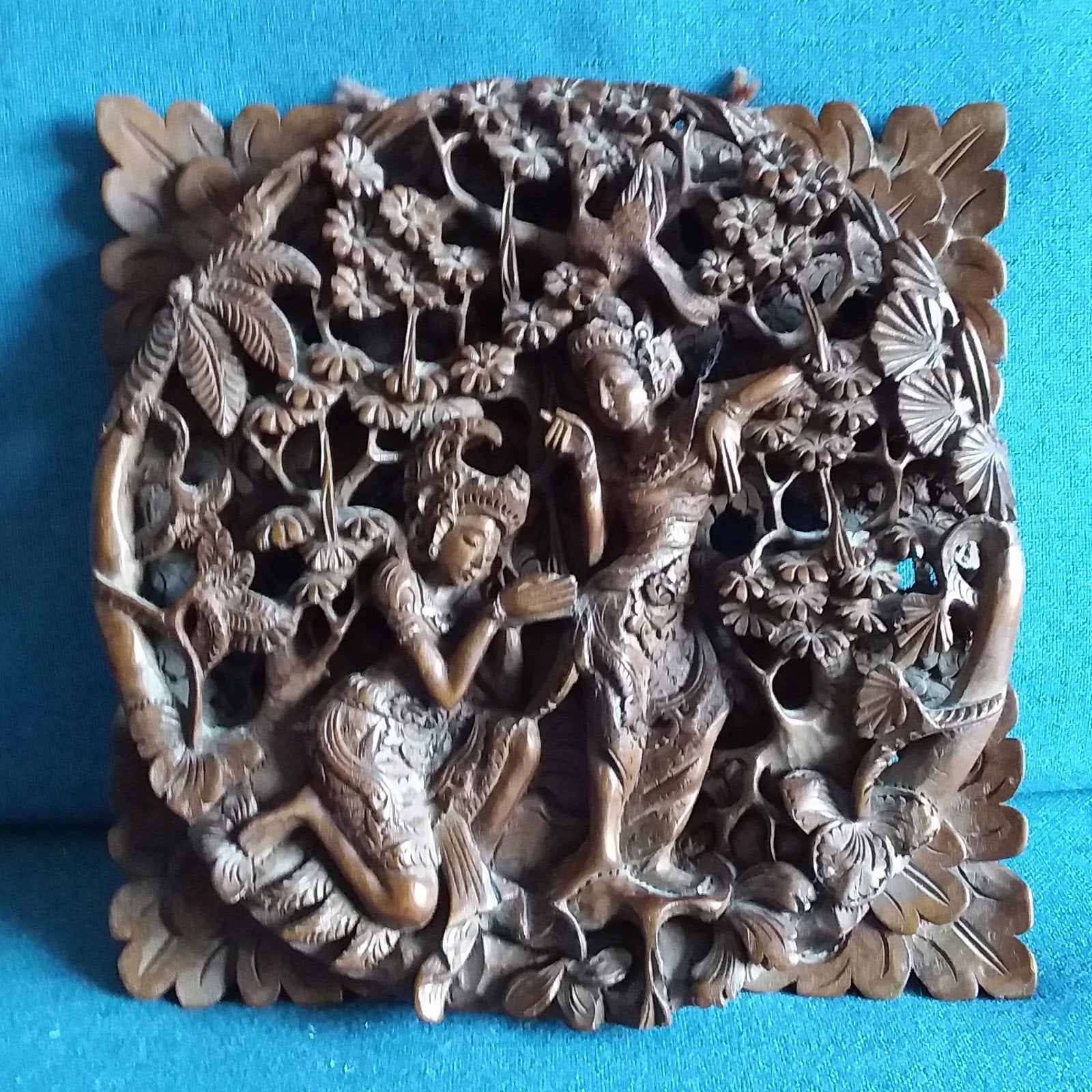 Houtsnijwerk 3 D uit Bali, Ophalen of Verzenden