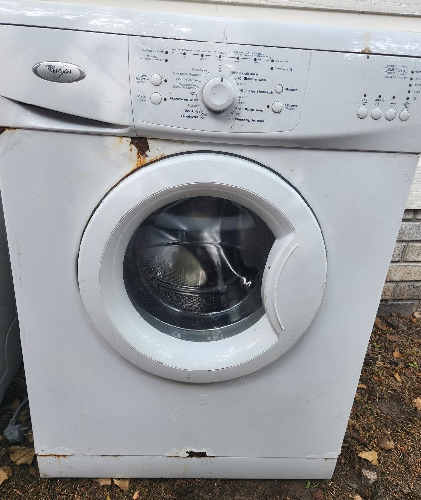 Whirlpool wasmachine niet de mooist maar werkt goed., Ophalen, Gebruikt, Handwasprogramma, Voorlader