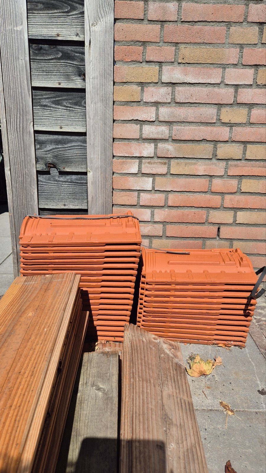 Monier dakpannen, zijpannen, gevelpannen, Ophalen, Steen of Klei, Nieuw, 15 m² of meer