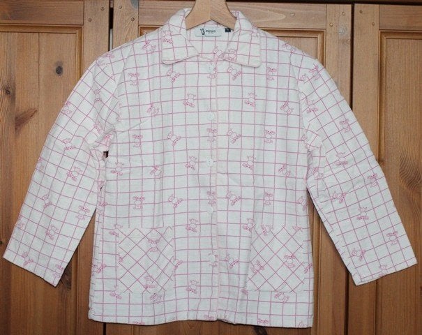 Warme flanellen Eskimo pyjama met elandjes – maat 140, Nacht- of Onderkleding, Gebruikt, Meisje, Ophalen of Verzenden