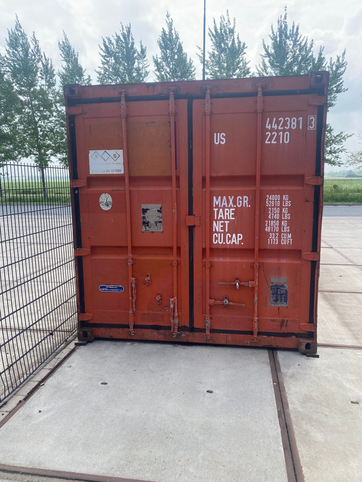 20ft zeecontainer in goede staat, Ophalen, Gebruikt