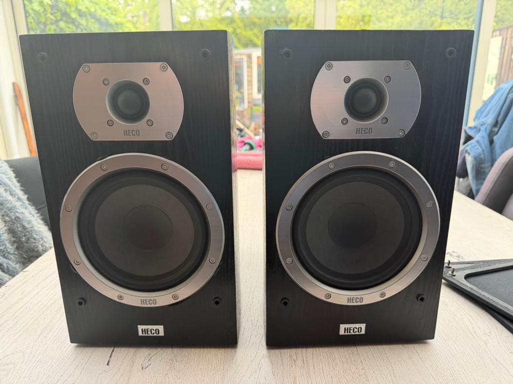 Heco prime 302 speaker set, Audio, Tv en Foto, Luidsprekers, Gebruikt, 120 watt of meer, Front, Rear of Stereo speakers, Ophalen