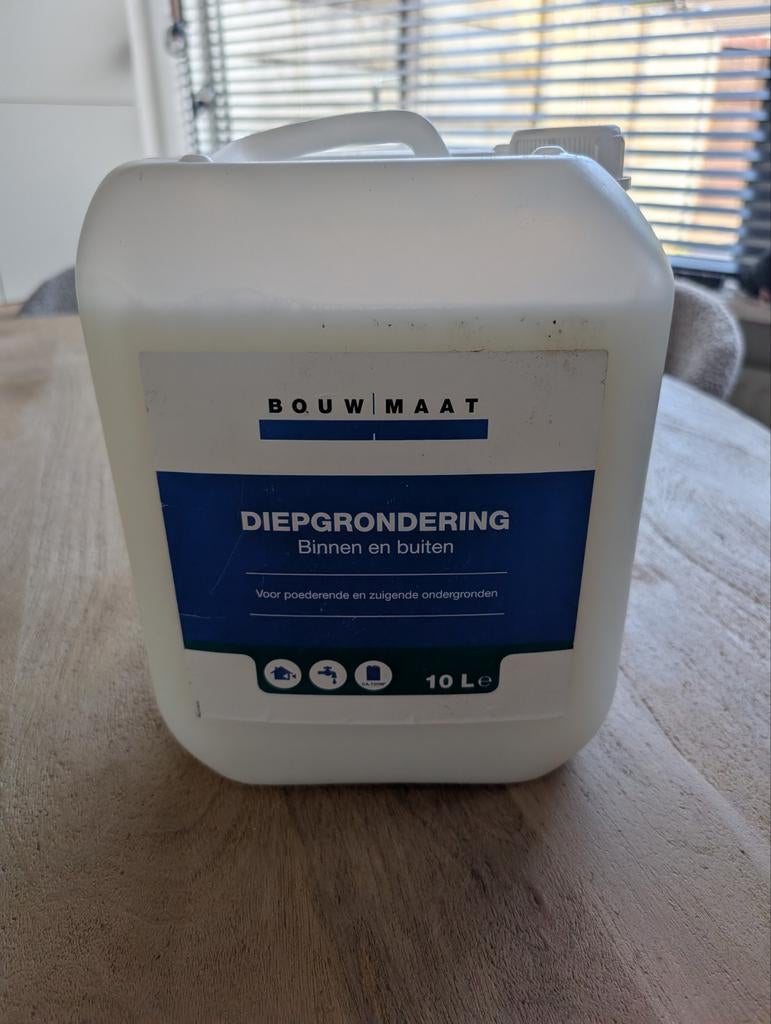 Diepgrondering voor binnen en buiten (voorstrijk), Ophalen of Verzenden, Nieuw, Wit