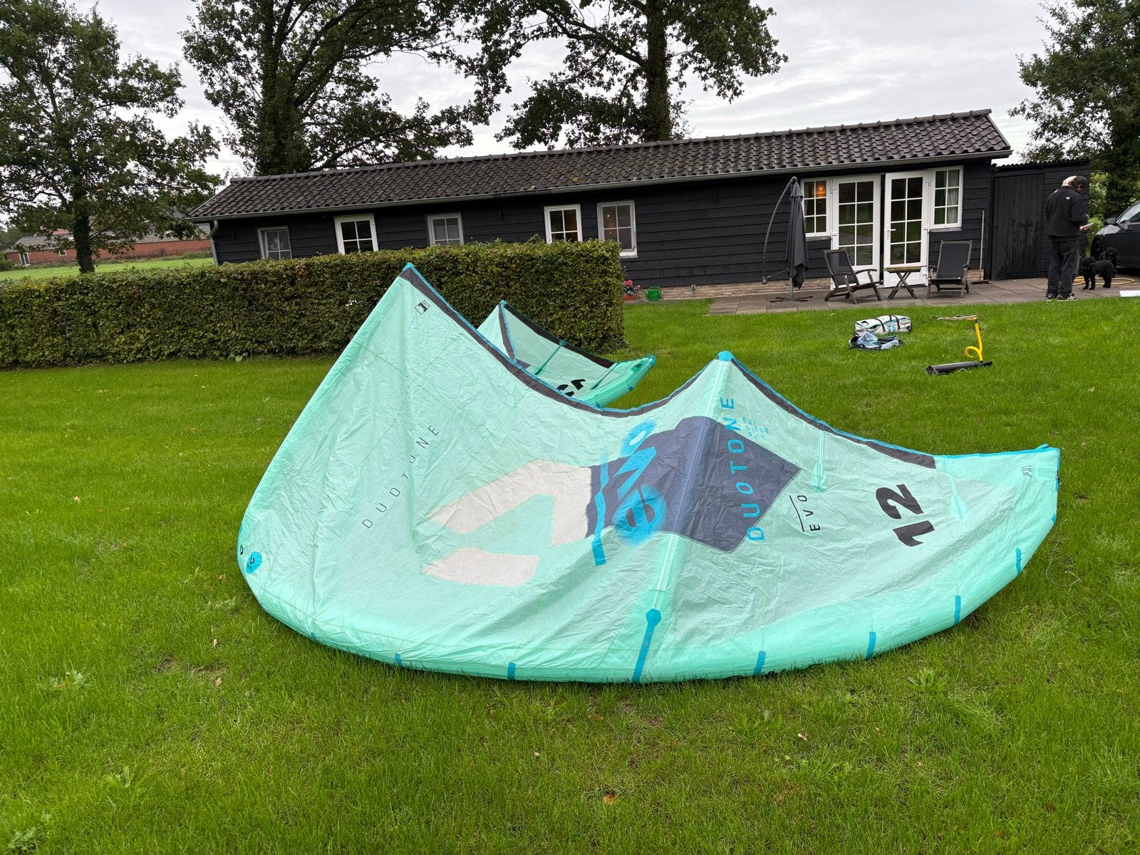 Duotone Evo 12m (2021) (complete set mogelijk), Watersport en Boten, Ophalen, Gebruikt, Geen board, Kite