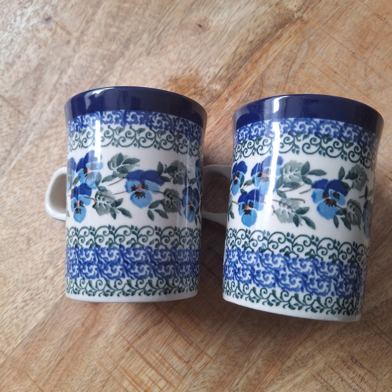 Rechte bekers 250ml Bunzlau Castle Pools keramiek-nieuw, Overige merken, Keramiek, Nieuw, Ophalen of Verzenden