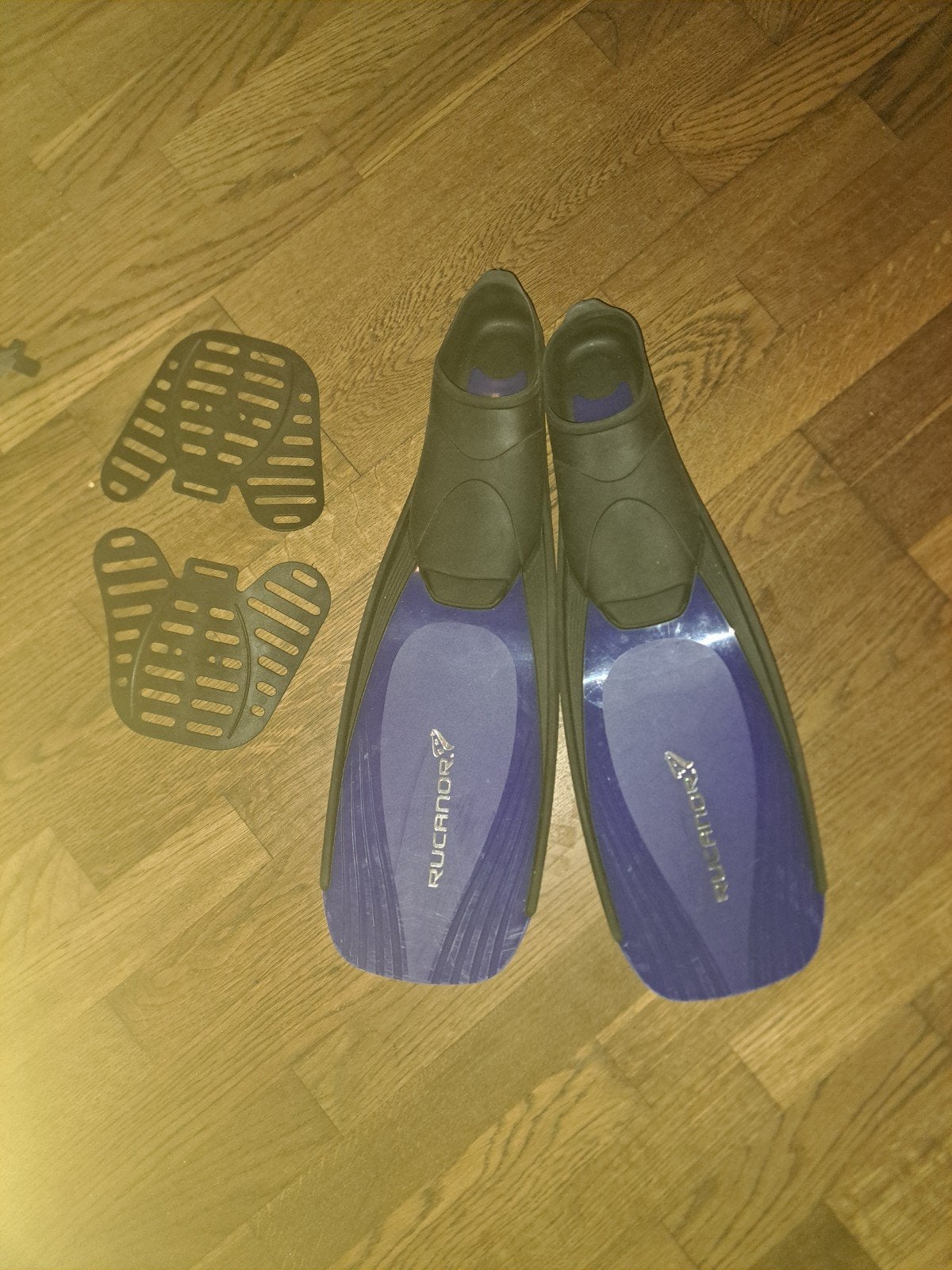 Rucanor zwemvliezen - blauw maat 34-35, Ophalen of Verzenden, Gebruikt, Zwem- of Duikvliezen