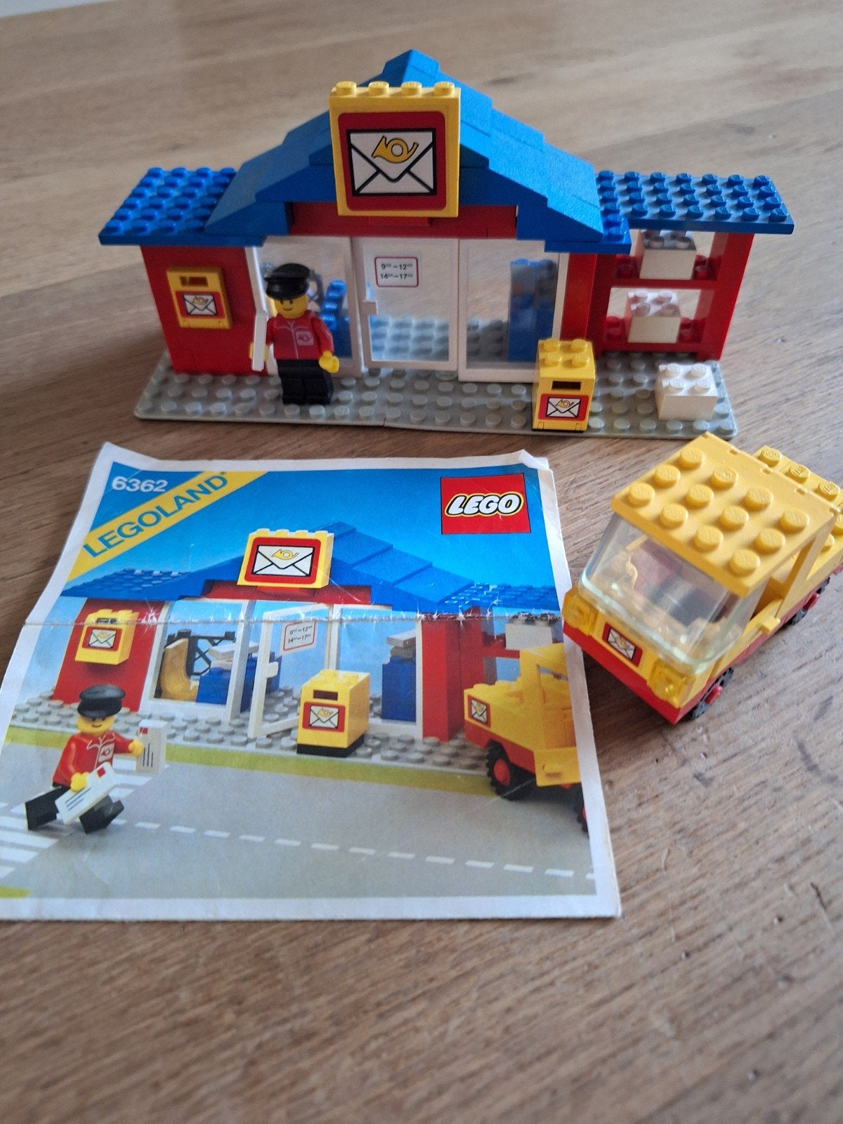 LEGO Legoland Postkantoor 6362 met postauto en instructies, Ophalen, Gebruikt, Overige merken