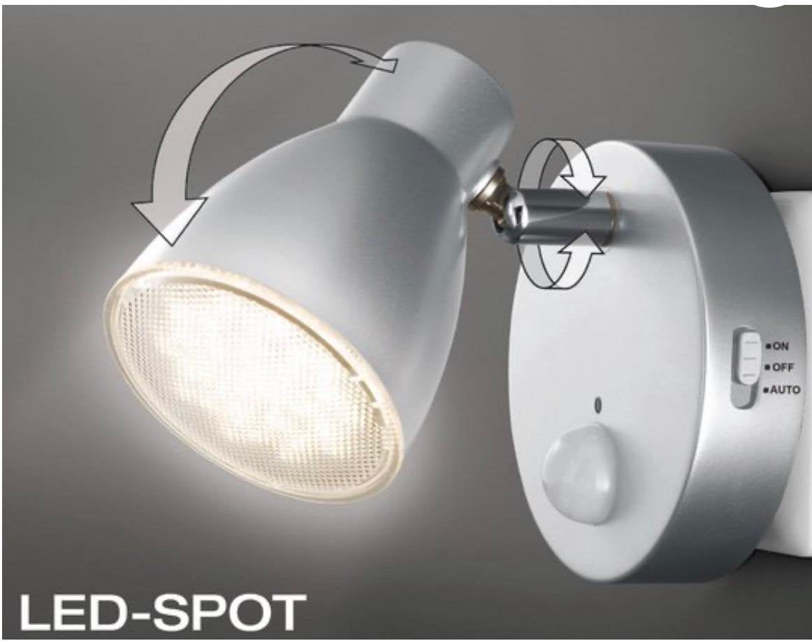 ED SPOT Trango 2635-014 LED-sensor nachtlampje, Ophalen of Verzenden, Zo goed als nieuw, LED, Overige typen