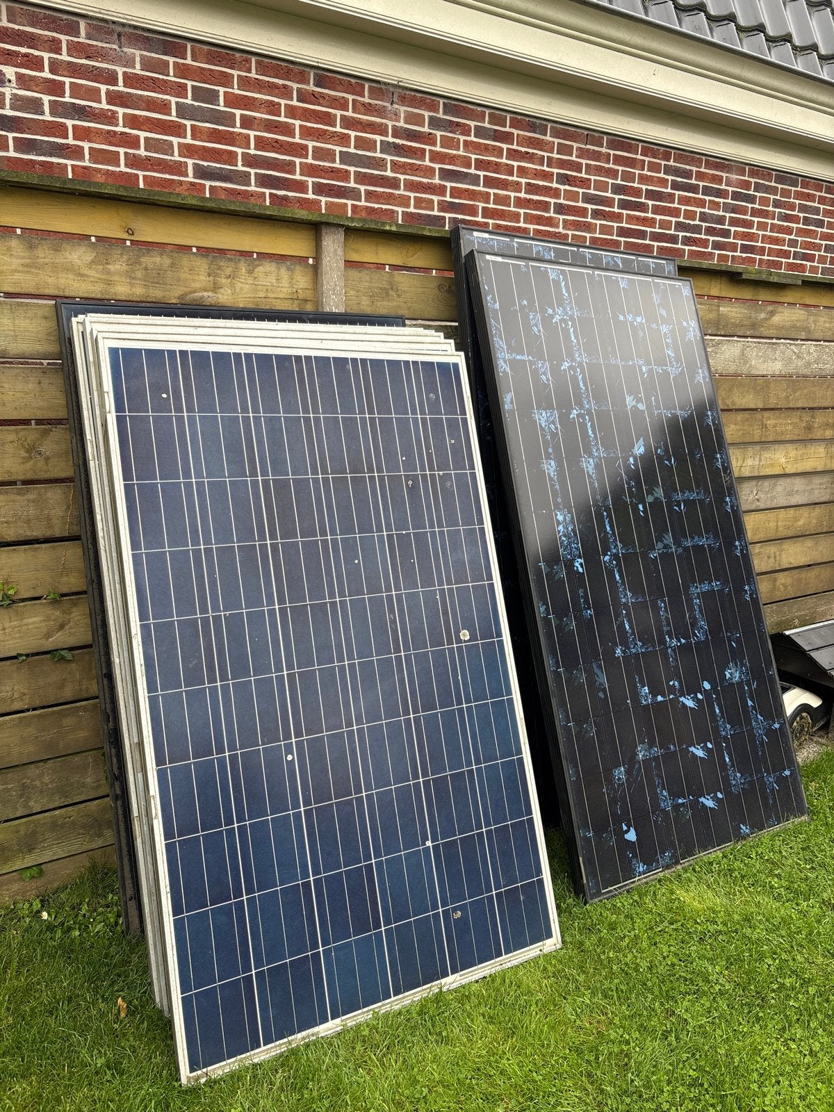 9 zonnepanelen - Diverse merken en vermogens, Ophalen, Gebruikt, Paneel, 200 wattpiek of meer