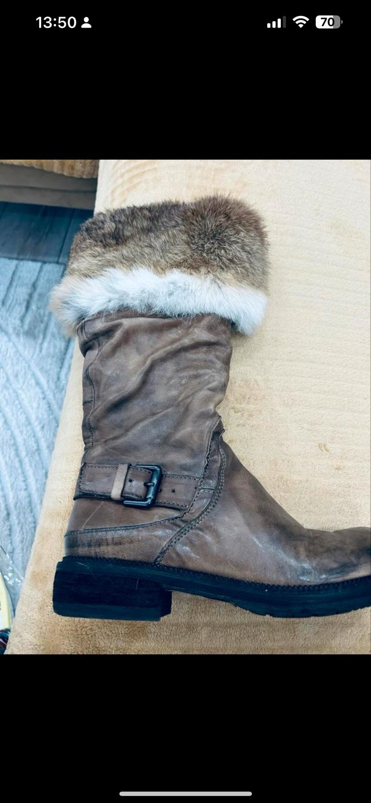 Mooi nieuw winter laarzen van manas van goede kwaliteit, Ophalen of Verzenden, Nieuw, Bruin