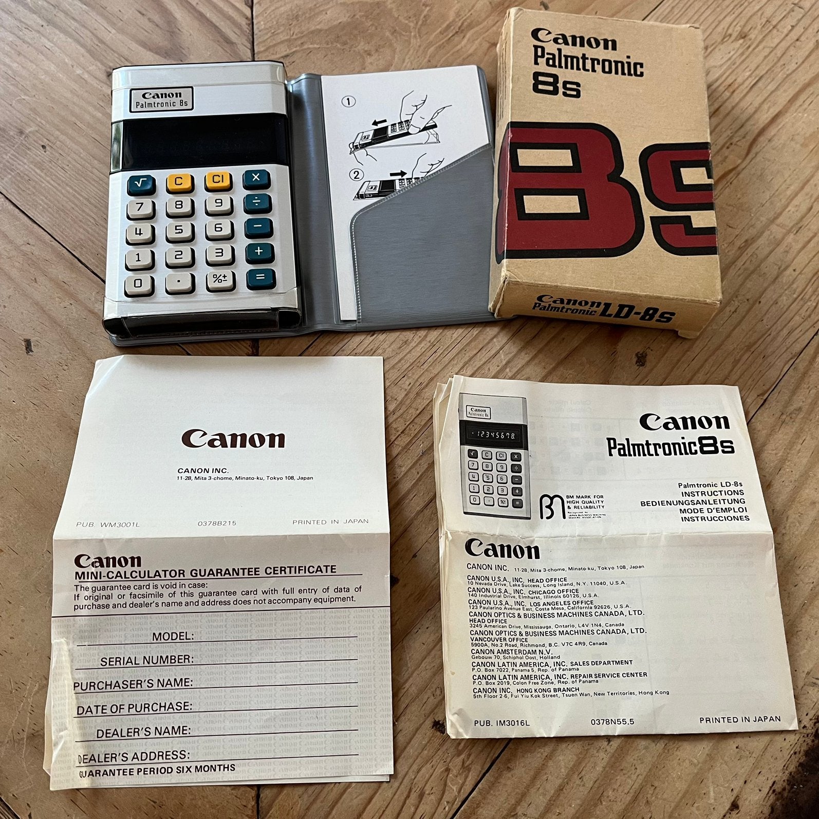 Vintage Canon Palmtronic 8s Rekenmachine (Jaren 70), Ophalen of Verzenden, Zo goed als nieuw