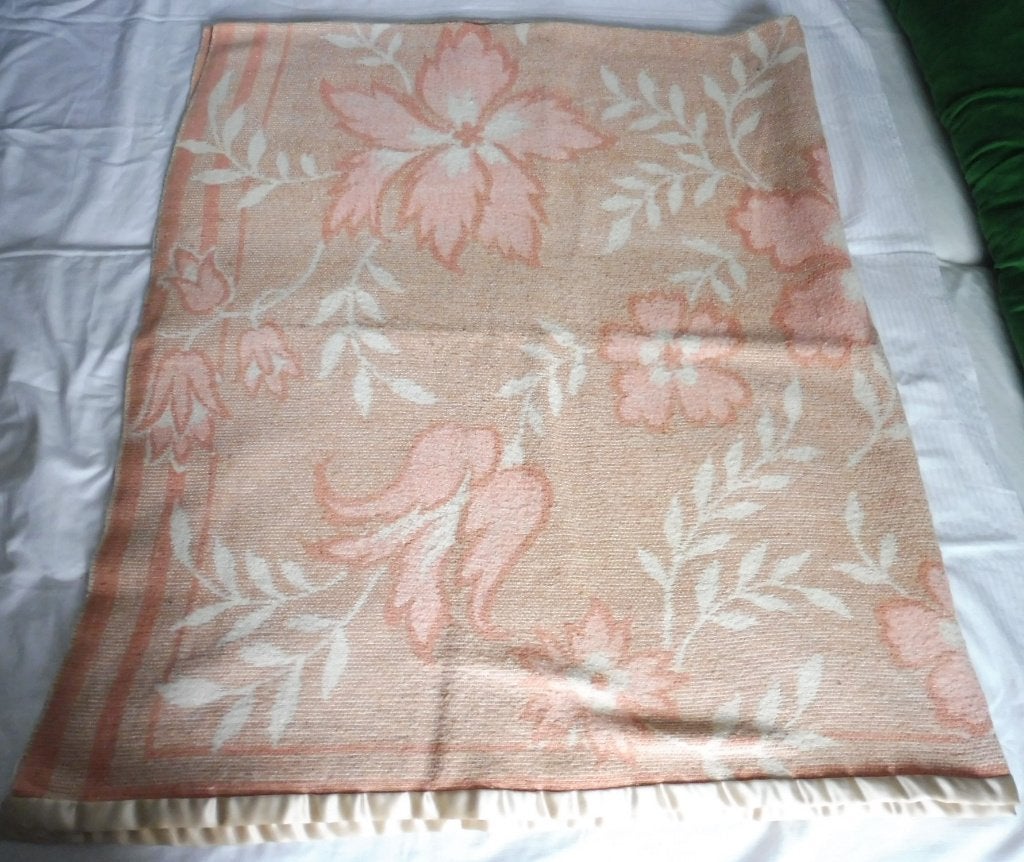 Mooie vintage wollen deken 180 x 210 cm wol, Ophalen, Gebruikt