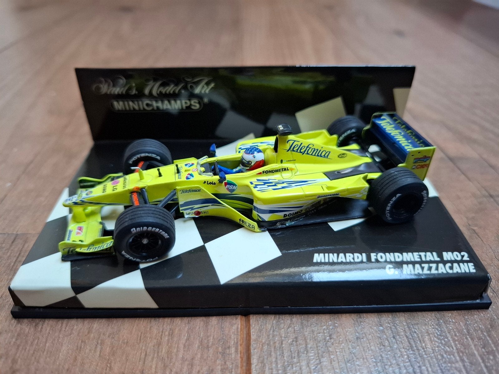 Minardi M02 G. Mazzacane F1 modelauto 1:43 Minichamps, Ophalen of Verzenden, Zo goed als nieuw, Auto, MiniChamps