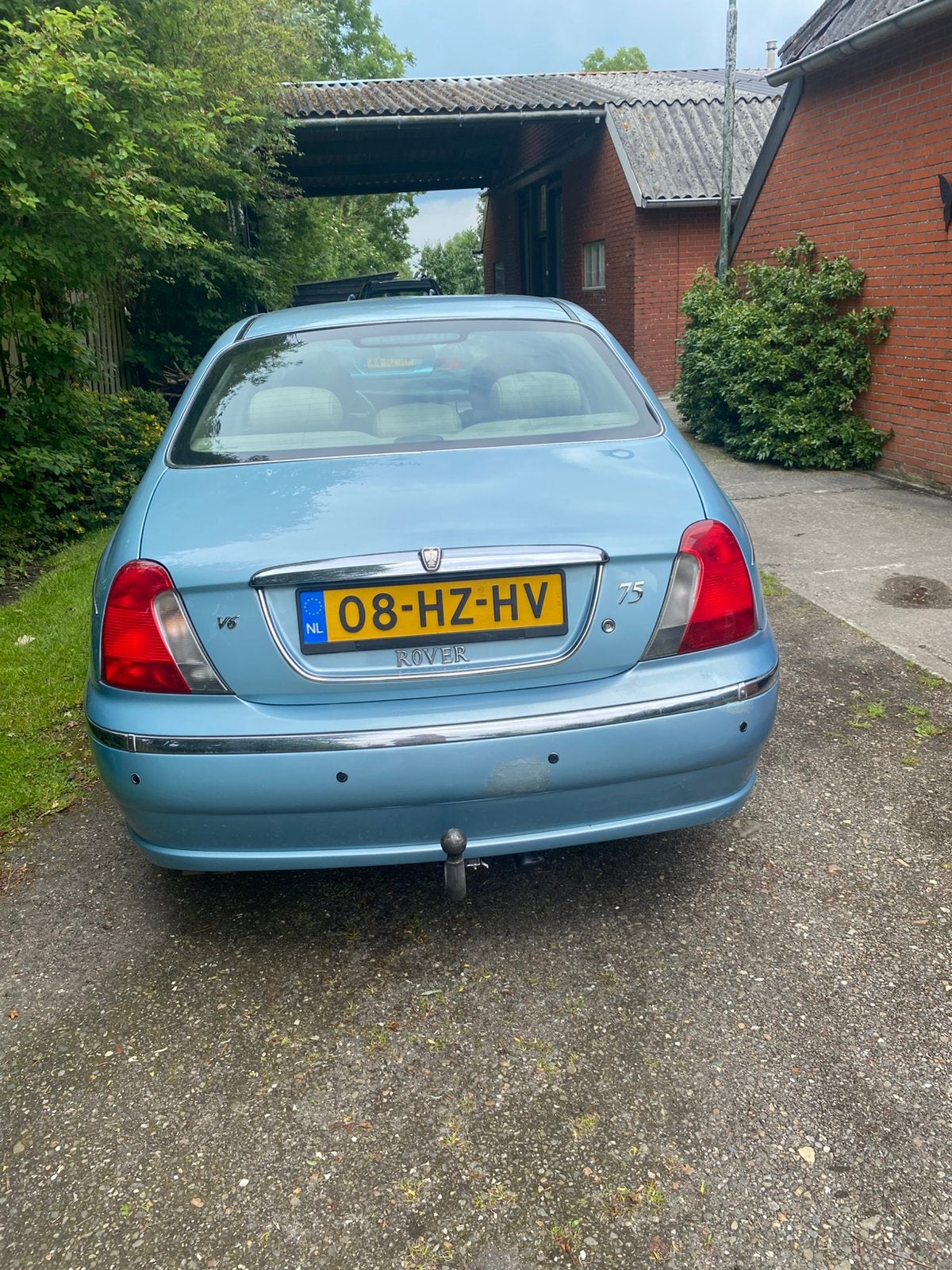 Rover 75 2 liter V6 2003 Blauw, 1450 kg, Achterwielaandrijving, Beige, Blauw