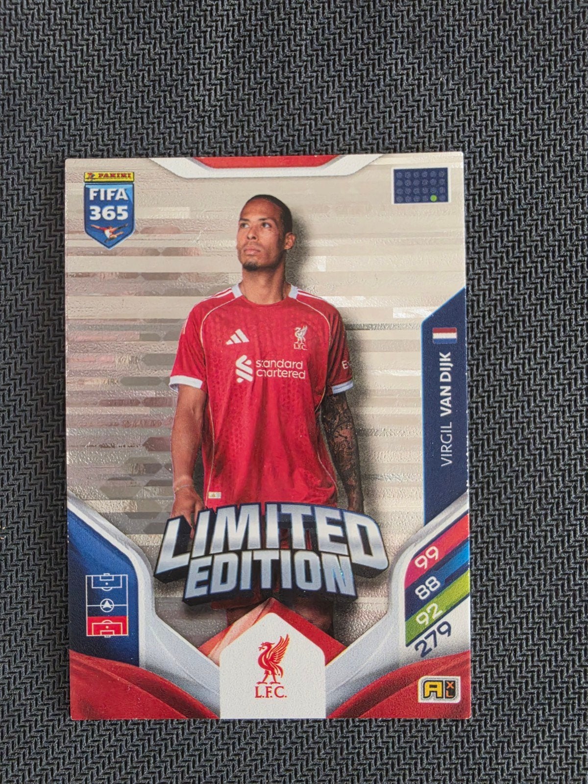 Virgil van Dijk Limited Edition FIFA 365 Panini kaart, Ophalen of Verzenden, Zo goed als nieuw