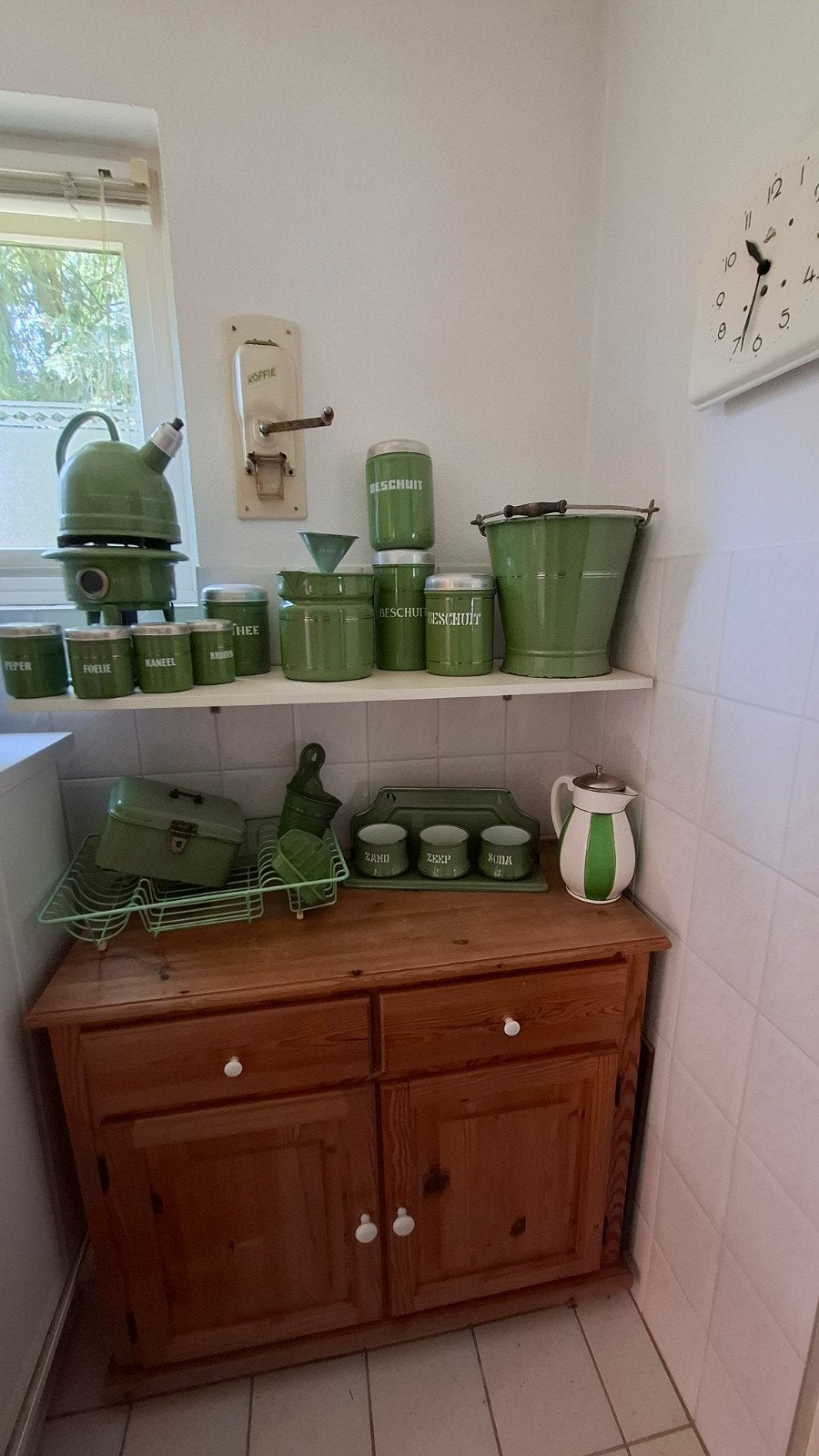 Vintage emaille keukenset - Haller petroleumstel en meer, Antiek en Kunst, Ophalen