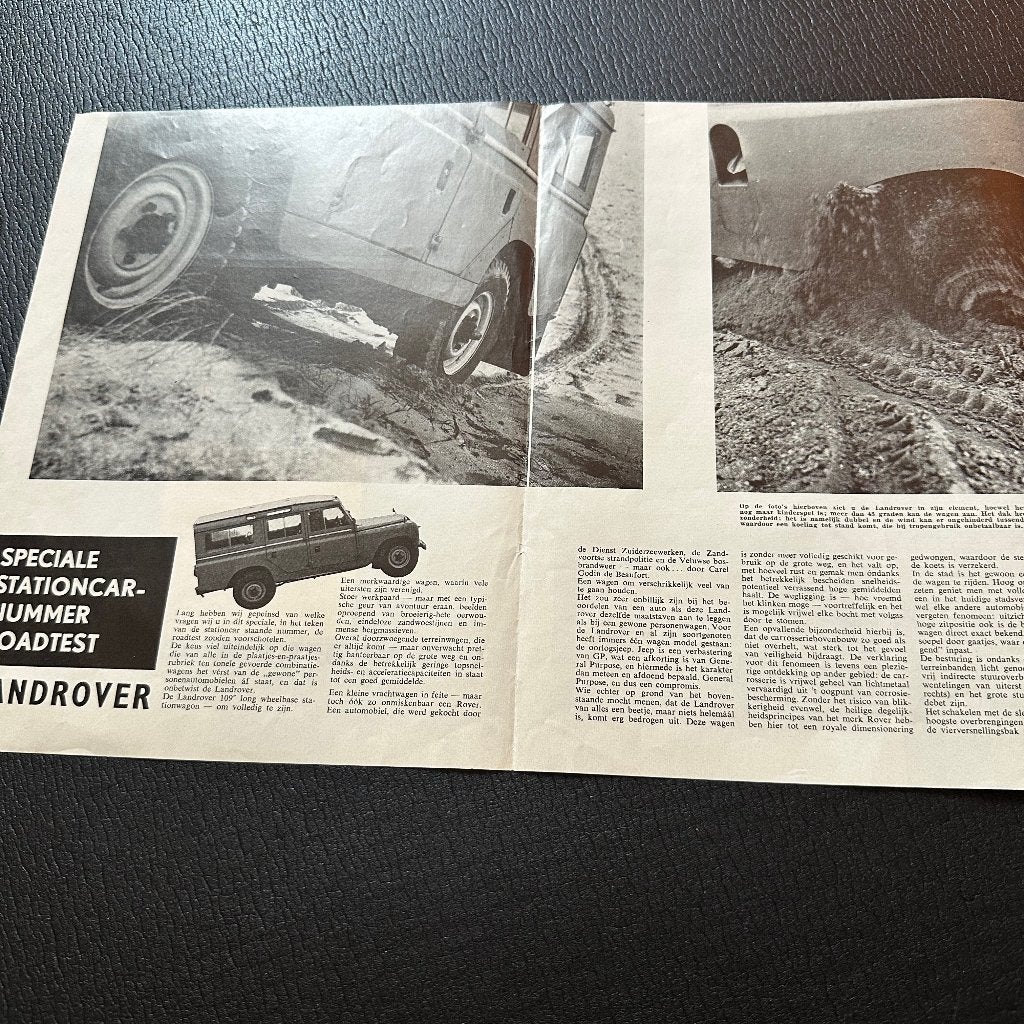 #13) LANDROVER Stationcar 1962 Road-test, Verzenden, Gelezen, Overige merken