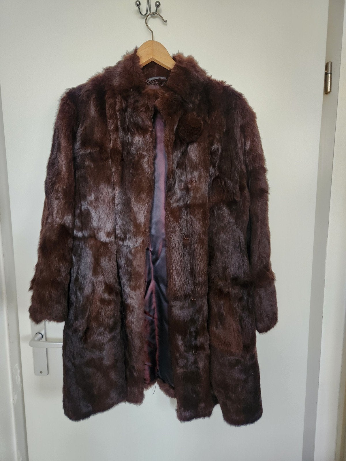 Vintage Nerts Bontjas - Maat M, Kleding | Dames, Ophalen, Zo goed als nieuw, Maat 38/40 (M), Bruin