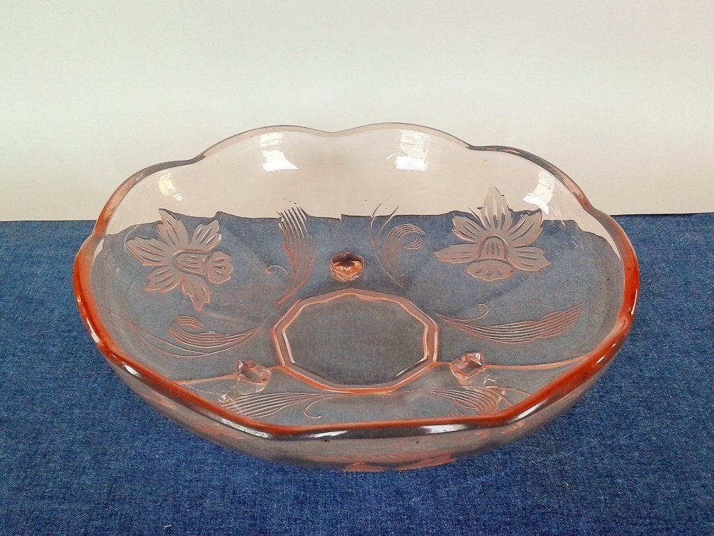 Schaal Narcis VEB Schwepnitz Art Deco Vintage, Ophalen of Verzenden