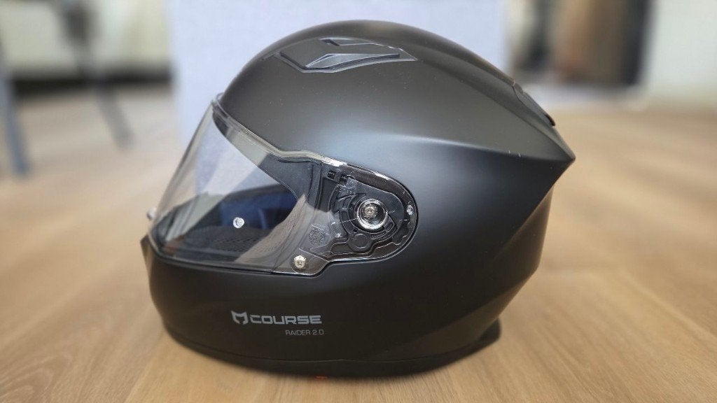 Motorhelm matzwart Course Raider 2.0, Nieuw zonder kaartje, Integraalhelm, S, Ophalen