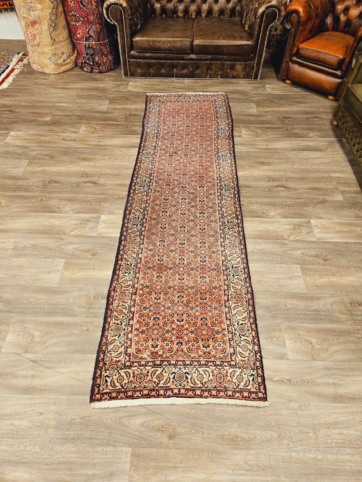 Perzisch Handgeknoopte Loper. Prachtige kleuren. UITVERKOOP!, Crème, Perzisch, 200 cm of meer, Zo goed als nieuw