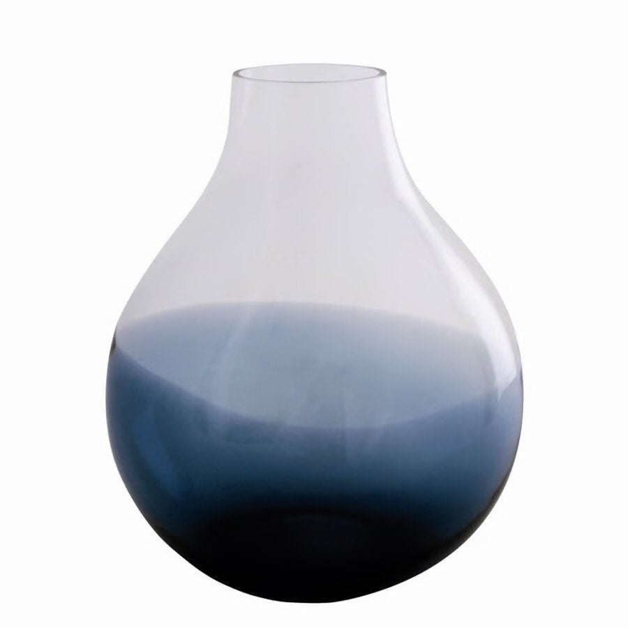 Mondgeblazen deens deseign vaas uit de Ro collectie, Ophalen, Handgemaakt, Blauw, Nieuw