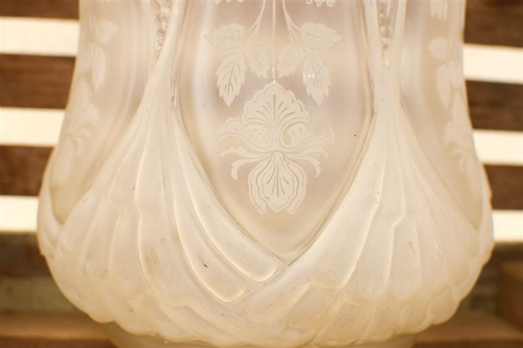 Glazen lampenkap 51002, Huis en Inrichting, Lampen | Lampenkappen, Ophalen of Verzenden, Gebruikt, Wit, Glas