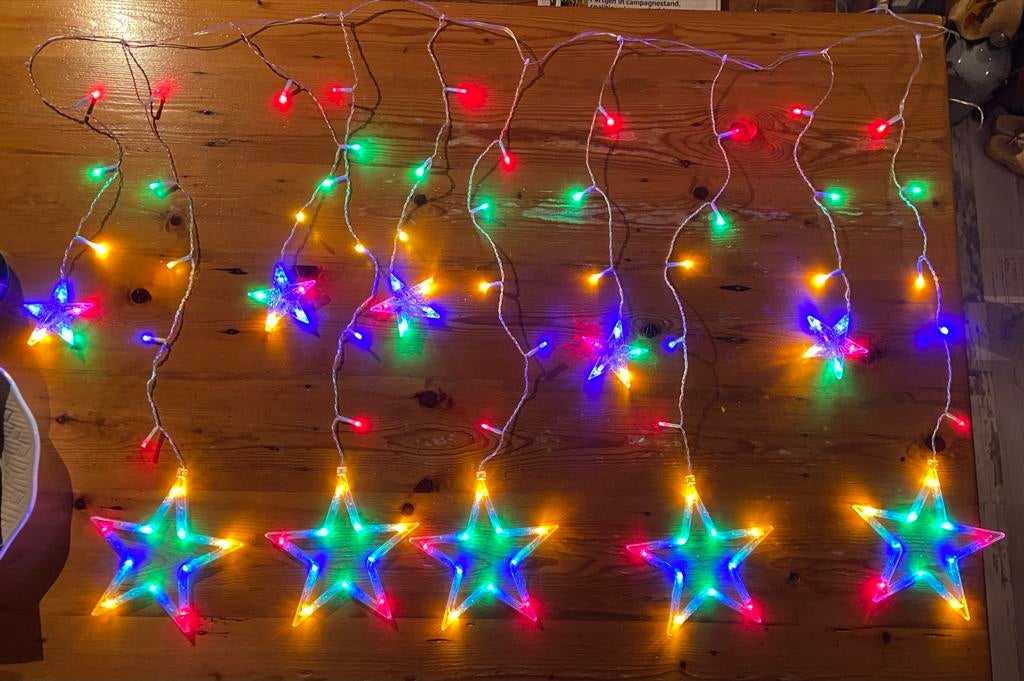 Mooie gekkeurde kerstverlichting, Diversen, Kerst, Ophalen of Verzenden, Zo goed als nieuw