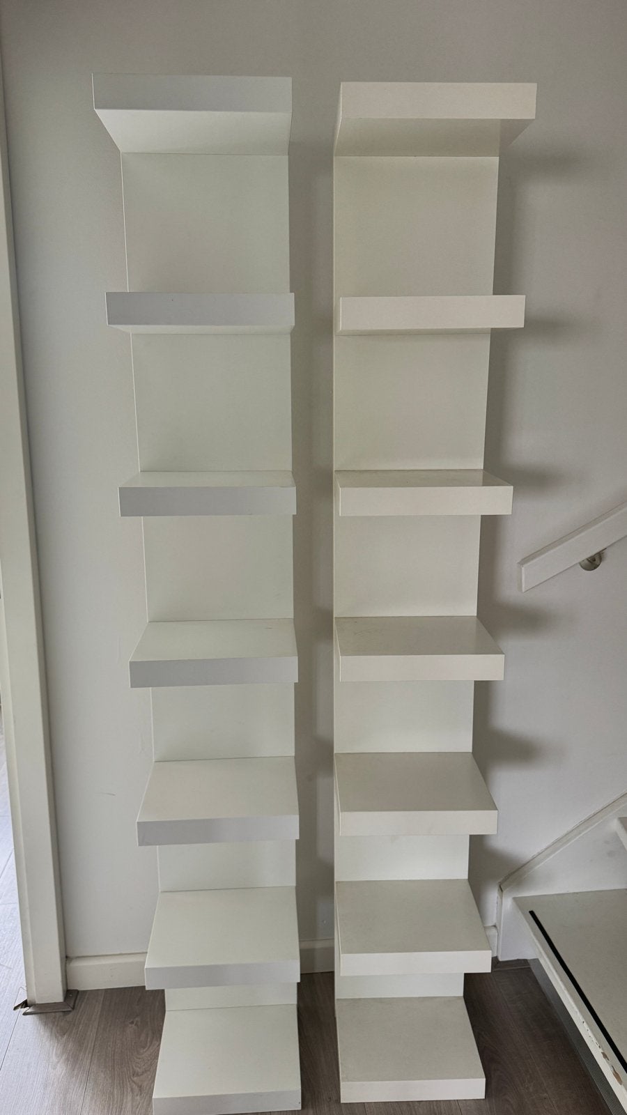 2x IKEA Lack wandrek wit, 30x190 cm, Ophalen, Gebruikt