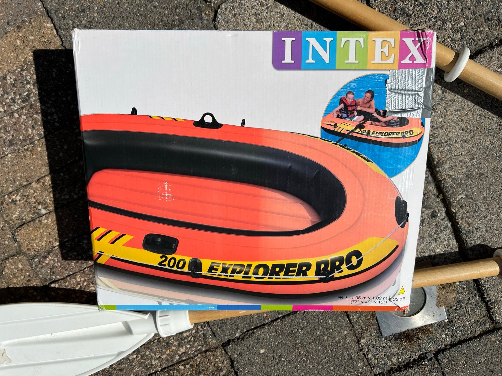 Intex Explorer Pro 200 Rubberboot met Peddels, Ophalen of Verzenden, Gebruikt