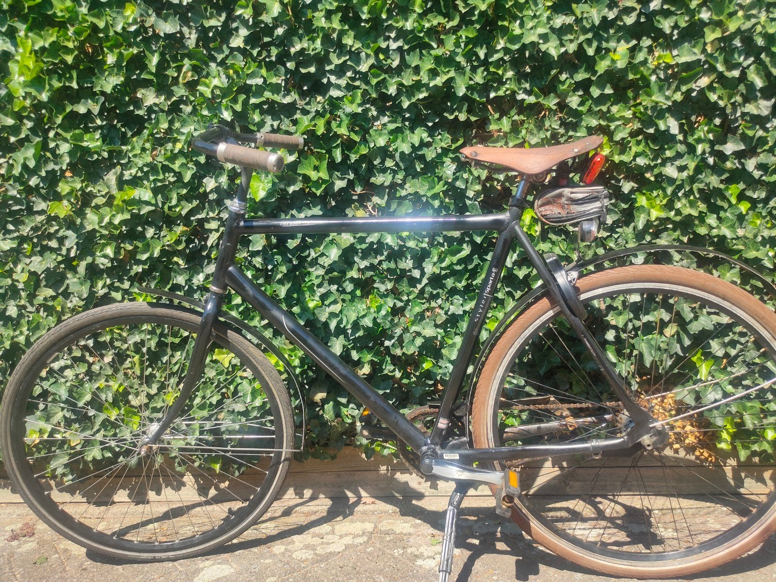 Herenfiets 28 inch met speciale versnelling, nagekeken, Fietsen en Brommers, Overige merken, Terugtraprem, Gebruikt, Versnellingen