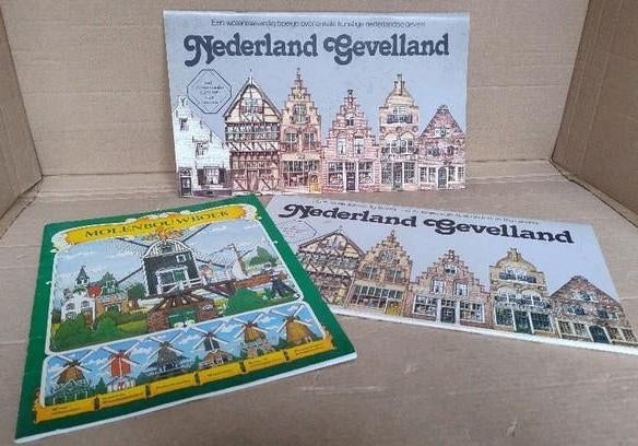 Molenbouwboek en 2x Nederland Gevelland Bouwplaten Rabobank, Verzamelen, Spaarpotten, Ophalen of Verzenden, Zo goed als nieuw