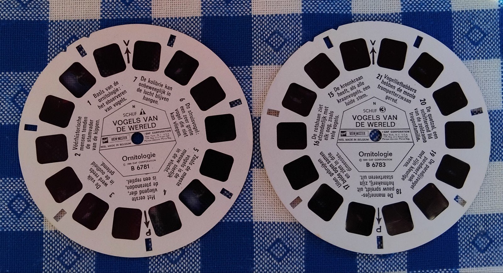 View-Master schijfjes (2) Vogels van de Wereld - 1969 -, Verzamelen, Speelgoed, Ophalen of Verzenden, Gebruikt