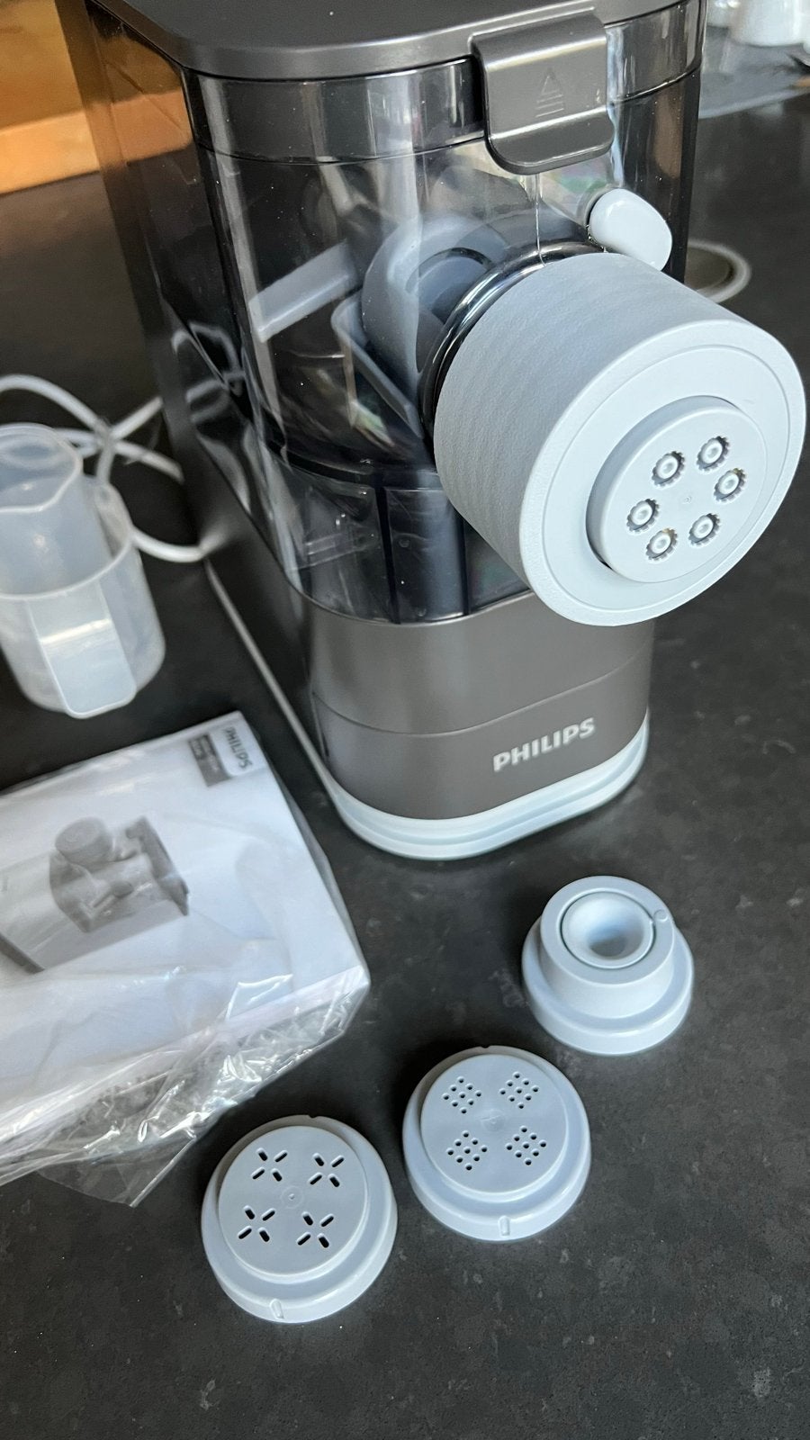 Philips Pastamaker HR2375/00 - 2x gebruikt, Ophalen, Zo goed als nieuw, Vaatwasserbestendig, Minder dan 1 liter