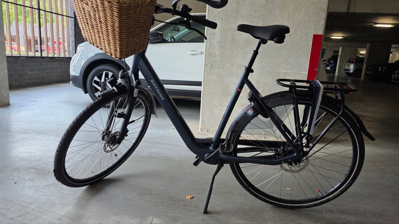 Z.g.a.n. Batavus fiets, blauw/grijs mt 57, 56 cm of meer, Ophalen, Gebruikt, Batavus