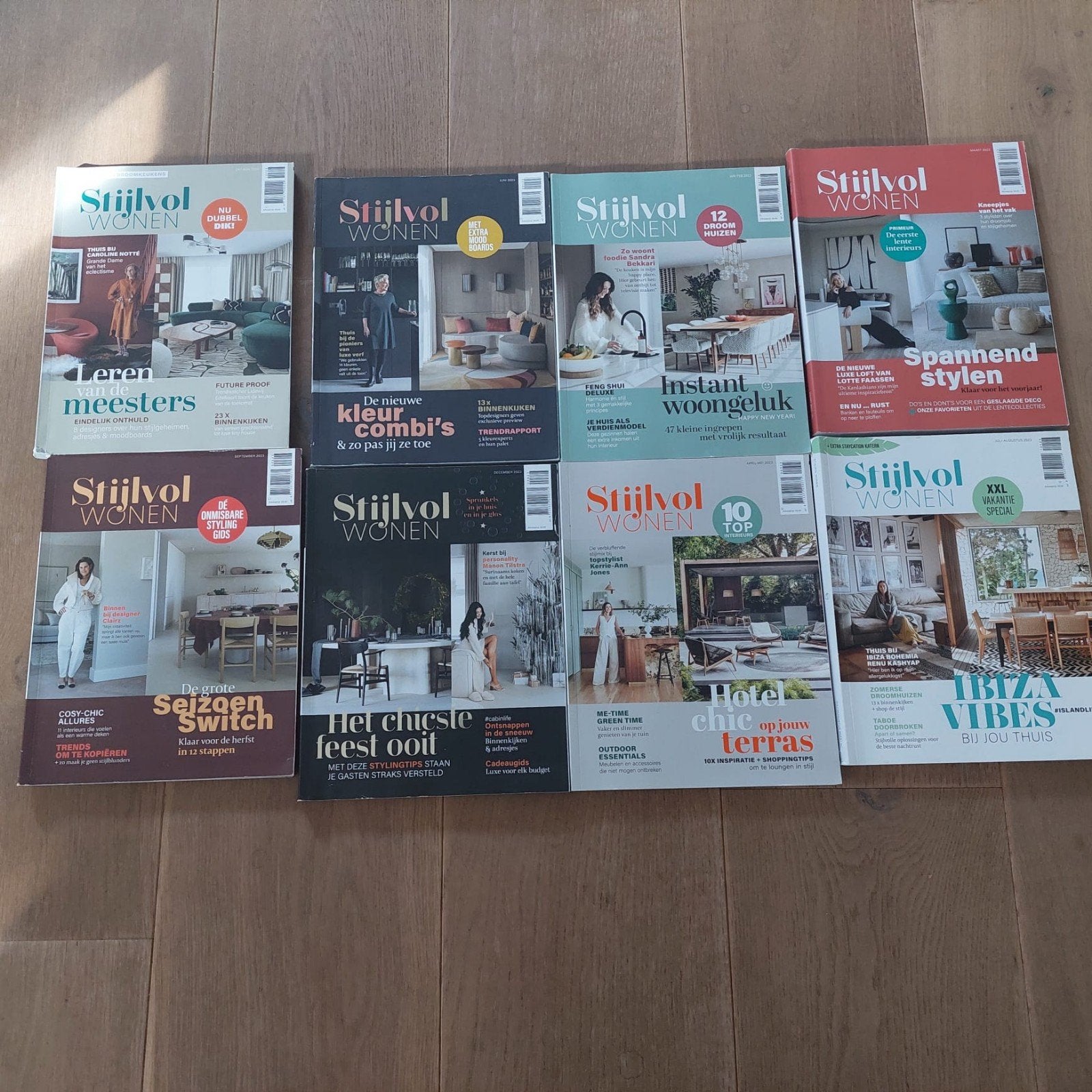 Stijlvol Wonen tijdschrift jaargang 2023 8x, Ophalen of Verzenden, Zo goed als nieuw, Overige typen